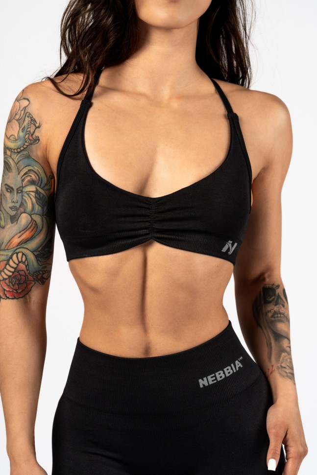 Топ Nebbia Medium-Support Sports Bra TOTALLY SEAMLESS 305 Black в Москве в Москве