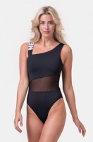 Купальник слитный Nebbia One shoulder sporty swimsuit 559 Black в Москве  в Москве 