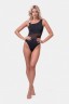 Купальник слитный Nebbia One shoulder sporty swimsuit 559 Black в Москве 