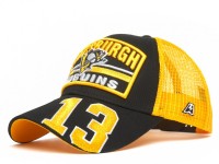 Бейсболка ATRIBUTIKA & CLUB Pittsburgh Penguins №13, черн.-желт. 31574 в Москве  в Москве 