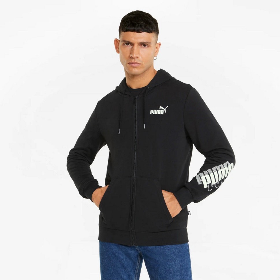 Толстовка Puma Puma Power Logo Full-Zip Hoodie TR 84737901 в Москве  в Москве 