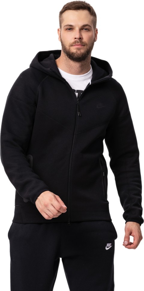 Толстовка Nike M Nk Tch Flc Fz Wr Hoodie FB7921-010 в Москве  в Москве 