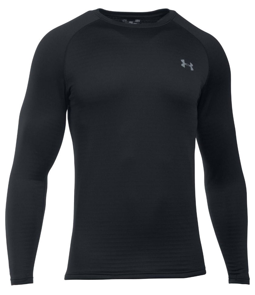 Термобелье футболка с длинным рукавом Under Armour UA Base 3.0 Crew-BLK 1281081-001 в Москве  в Москве 