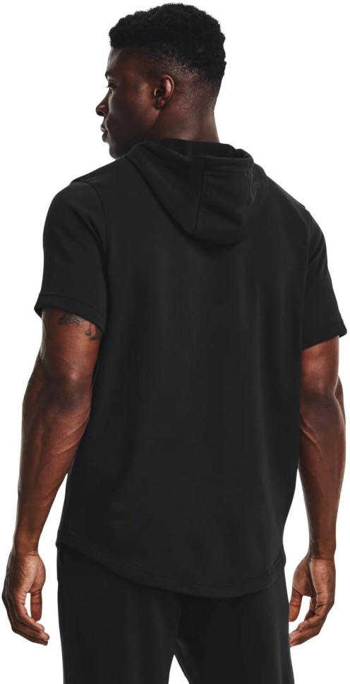 Толстовка Under Armour с коротким рукавом UA Rival Terry LC SS HD 1370396-001 в Москве в Москве