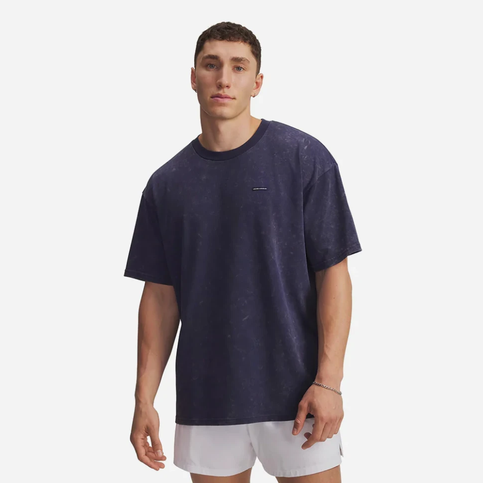 Футболка Under Armour UA M HW OS LOGO WASH SS 1389147-403 в Москве в Москве