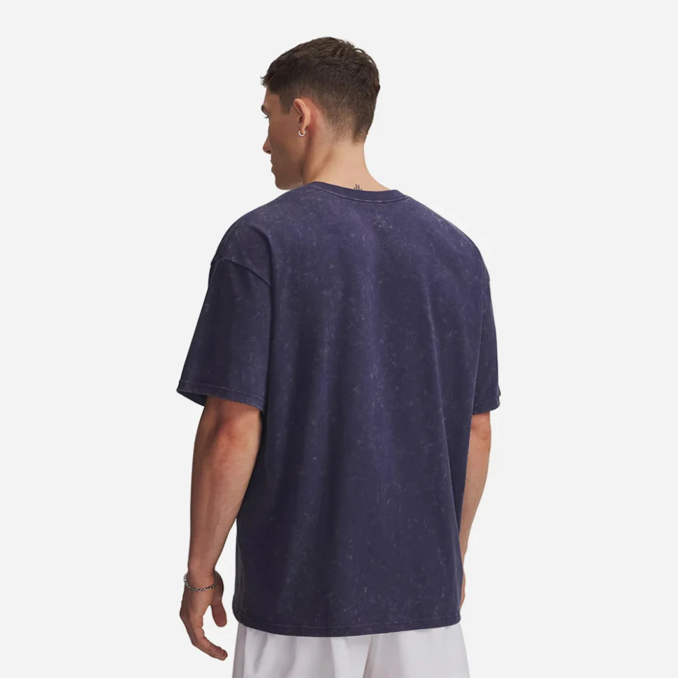 Футболка Under Armour UA M HW OS LOGO WASH SS 1389147-403 в Москве в Москве