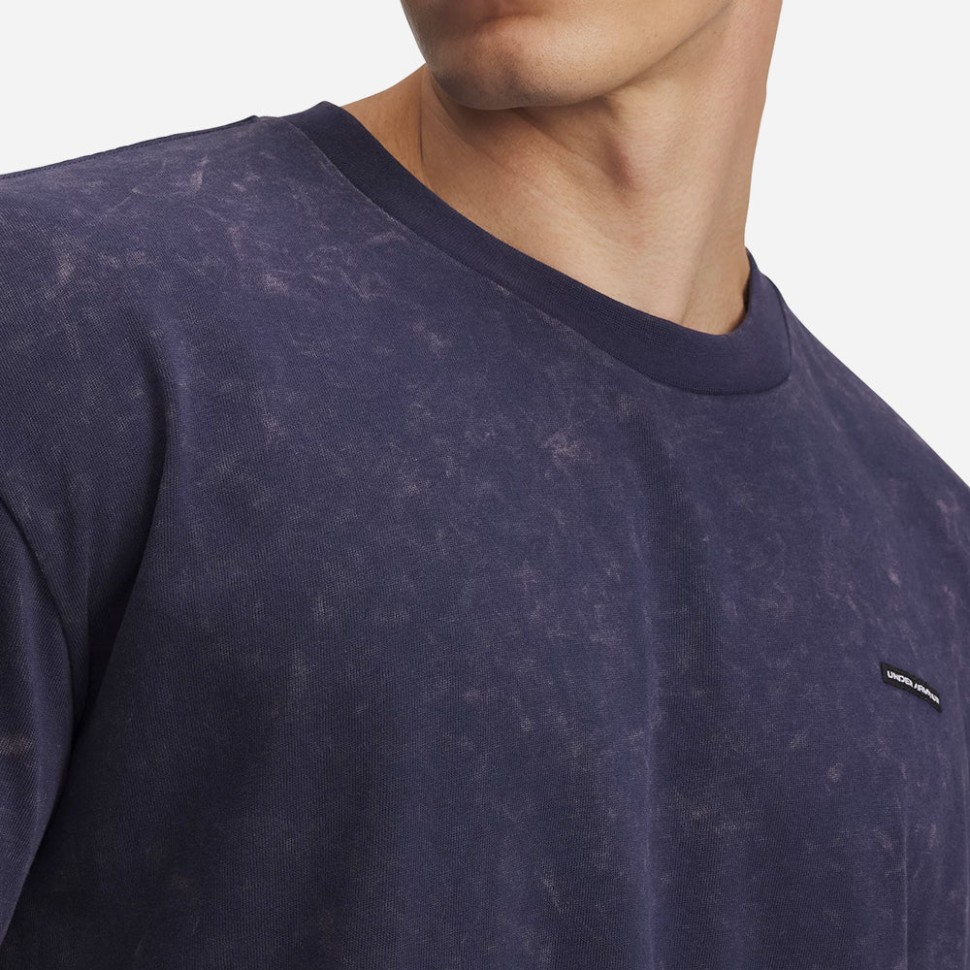 Футболка Under Armour UA M HW OS LOGO WASH SS 1389147-403 в Москве в Москве