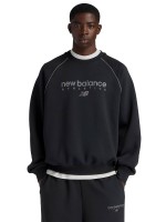 Толстовка New Balance Linear Graphic Fleece Hoodie MT61U4JO-BK в Москве  в Москве 