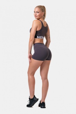 Топ NEBBIA Smart Zip Front Sports Bra 578 Marron