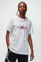 Футболка Nike Air Jordan Alphabet Flying Man Logo Printing Round Neck DM1463-100 в Москве  в Москве 