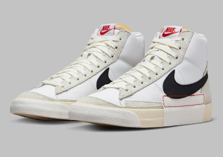 Nike Blazer Mid 77 Pro Club White Light Bone Black DQ7673 100 17 690 IQON.RU