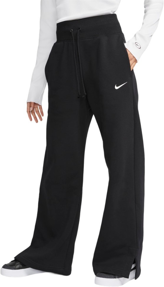 Брюки Nike W Nsw Phnx Flc Hr Pant Wide DQ5615-010 в Москве  в Москве 