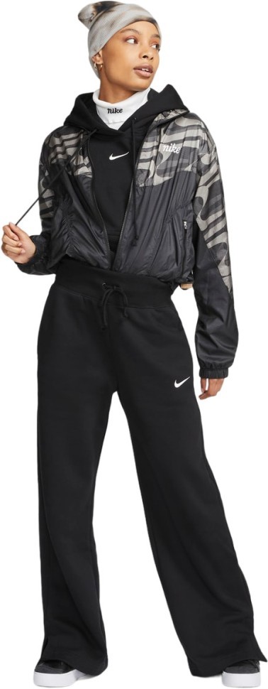 Брюки Nike W Nsw Phnx Flc Hr Pant Wide DQ5615-010 в Москве  в Москве 