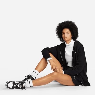 Толстовка Nike W Nsw Phnx Flc Fz Os Hoodie DQ5758-010