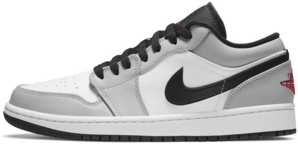 Кроссовки Nike air jordan 1 low  Light smoke grey 553558-030 в Москве  в Москве 