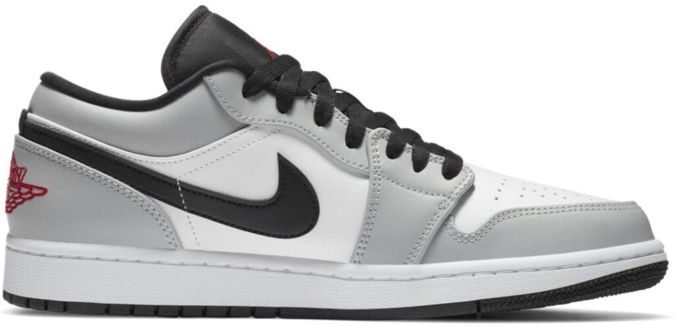 Кроссовки Nike air jordan 1 low  Light smoke grey 553558-030 в Москве  в Москве 