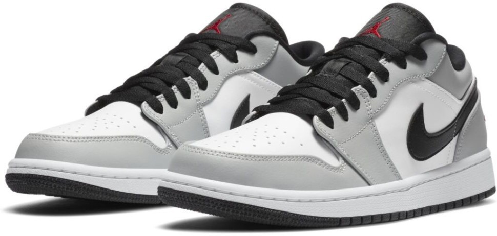 Кроссовки Nike air jordan 1 low  Light smoke grey 553558-030 в Москве  в Москве 