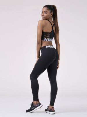 Лосины NEBBIA Squad Hero Scrunch Butt leggings 528 BLACK