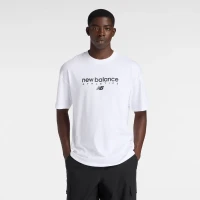 Футболка New Balance Linear Graphic T-Shirt MT61D0U5-WT в Москве  в Москве 