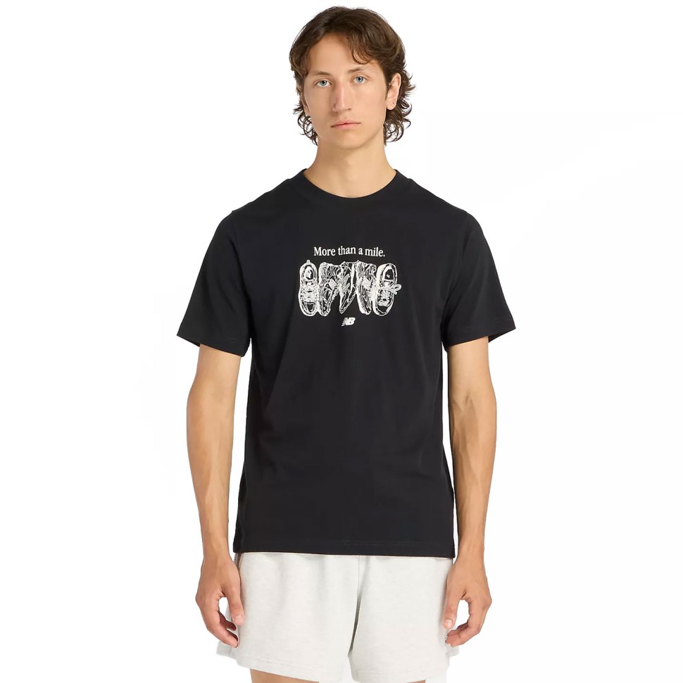 Футболка New Balance Miler T-Shirt MT61778S-BK в Москве в Москве