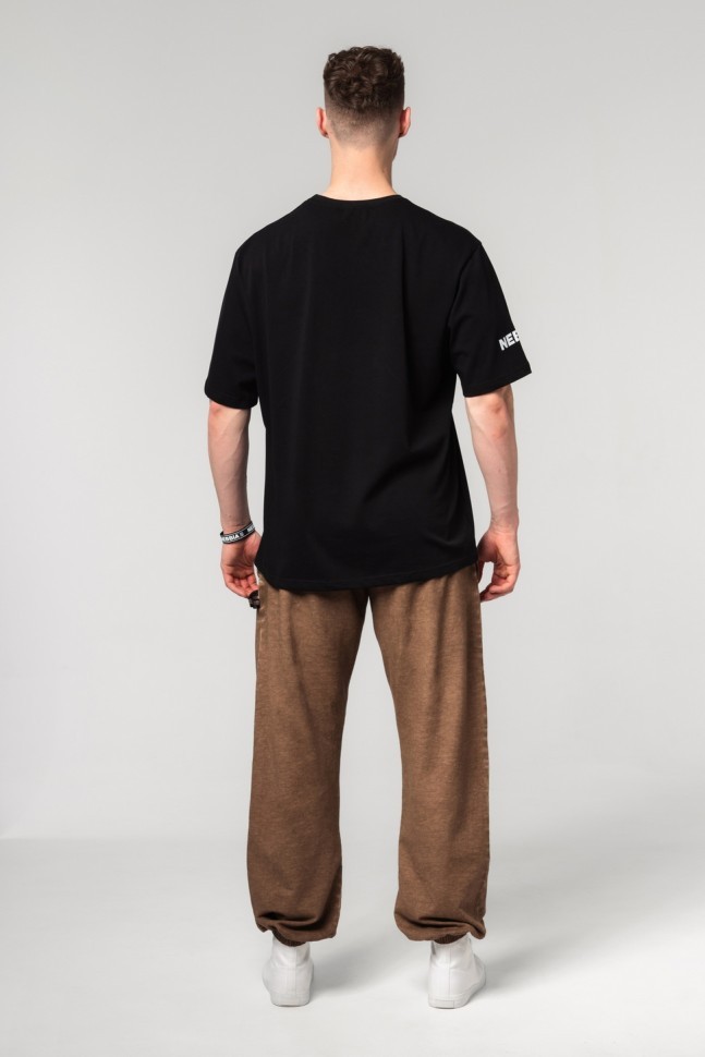 Футболка Nebbia Heavyweight Cotton Oversized T-shirt GRIND 356 Black в Москве  в Москве 