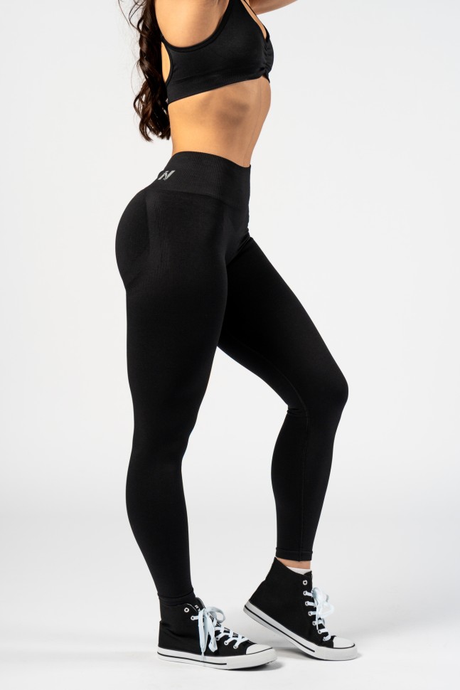 Леггинсы Nebbia Seamless High-Waist Leggings MAXIMUM PUSH-UP 302 Black в Москве в Москве