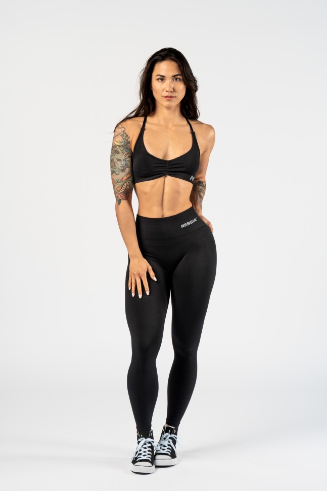 Леггинсы Nebbia Seamless High-Waist Leggings MAXIMUM PUSH-UP 302 Black в Москве в Москве